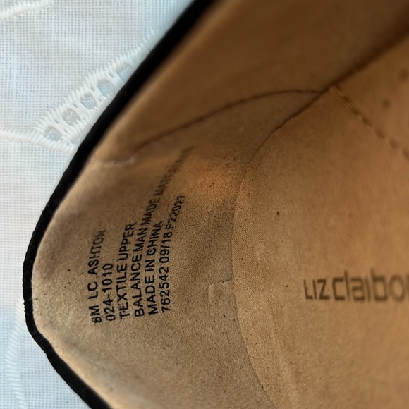 NIB Liz Claiborne LC Ashton Raise black slip ons size 6M - Picture 5 of 7